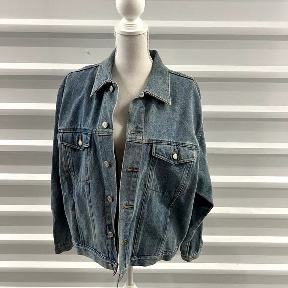 Betty Boop 1996 Vintage Denim Women's Jacket Size XL - Picture 3 of 6